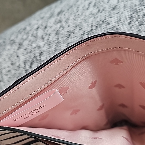 Beautiful NWOT!! Kate Spade wallet, black and blush color - Picture 3 of 5